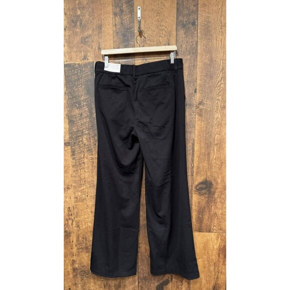 NWT American Eagle Stretch Wide Leg Trouser Black Size 8 - Picture 3 of 7
